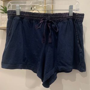 Navy blue bed shorts